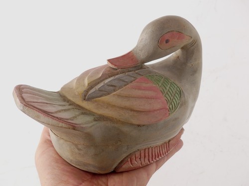 Ente holz handgeschnitzt - holz,