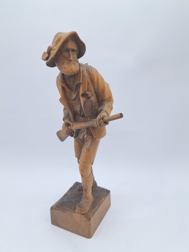 Alte holzfigur jäger mit - alte,