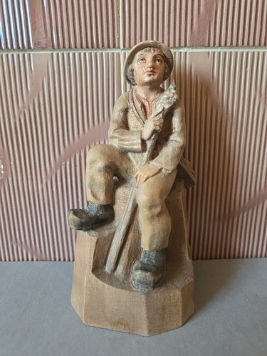 Geschnitzter holz figur - figur, senner