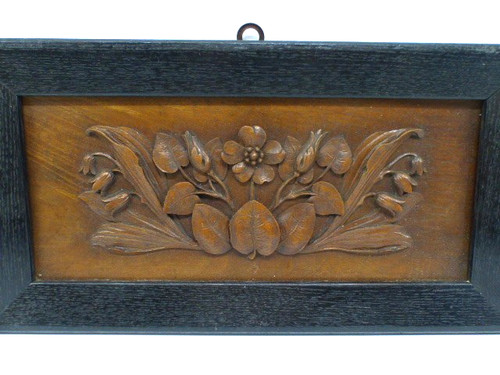 Holz schnitzerei relief blumen - relief,
