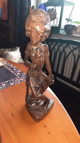 Asiatische holzfigur tropen - holzfigur,,