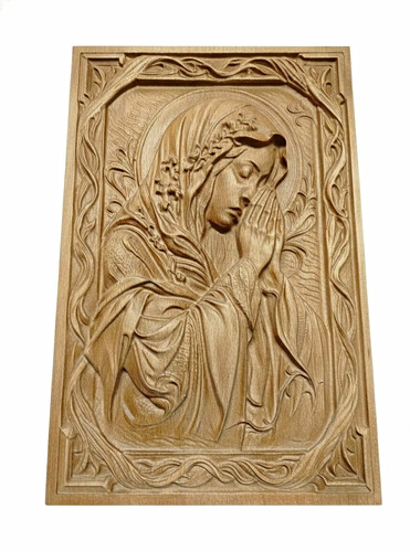 Holz relief wandbild - holz-relief, ikone