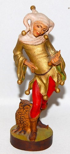 Holzfigur till eulenspiegel - holzfigur,