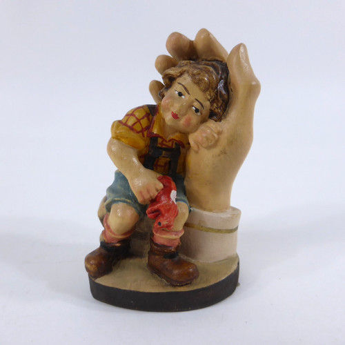 Holzfigur schützende hand - schützende,