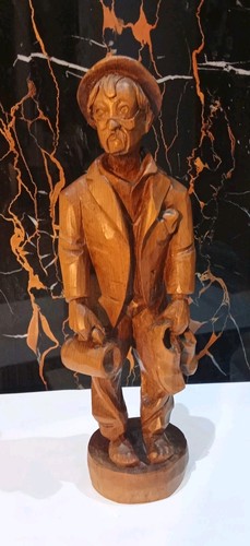 Humor geschnitzte holzfigur - geschnitzte,
