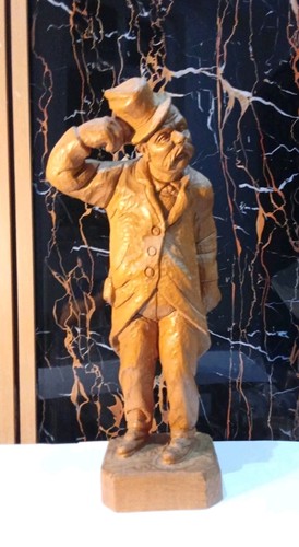 Humor geschnitzte holzfigur - geschnitzte,