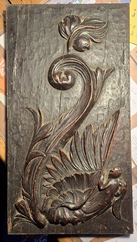 Barockes akanthus holzrelief - barockes, akanthus-holzrelief