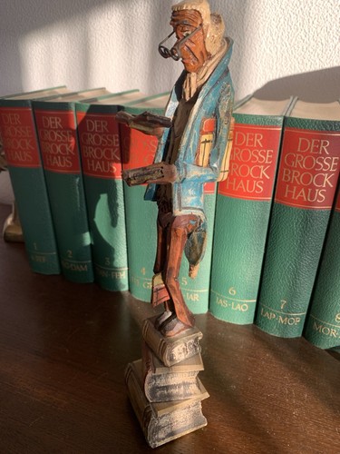 Holzfigur spitzweg - holzfigur, "spitzweg