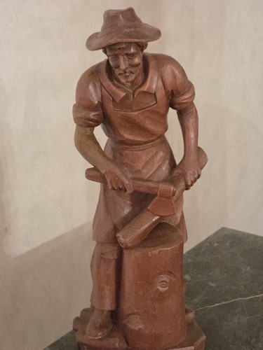 Holzfigur geschnitzt 27cm - holzfigur,