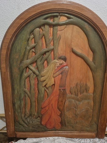 Holzrelief handgeschnitzt - xl,
