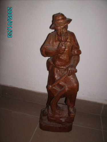 Holzfiguren geschnitzt alter - geschnitzt, "alter