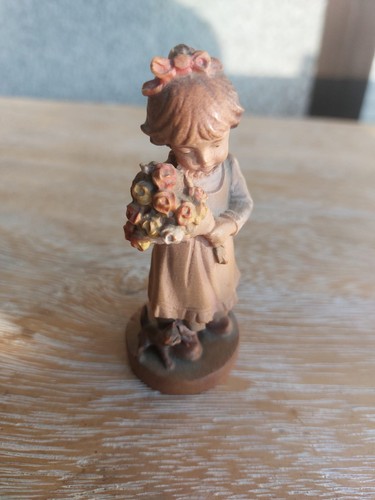 Holzfigur mädchen geschnitzt - holzfigur,