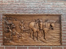 Großes handgeschnitztes