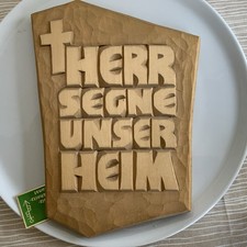 Haussegen geschnitzt aus Holz