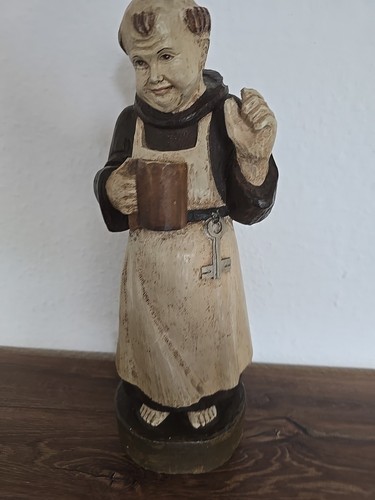 Holzfigur mönch 36cm - holzfigur,