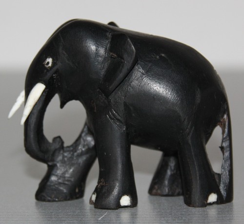 Elefant ebenholz schnitzerei - elefant,