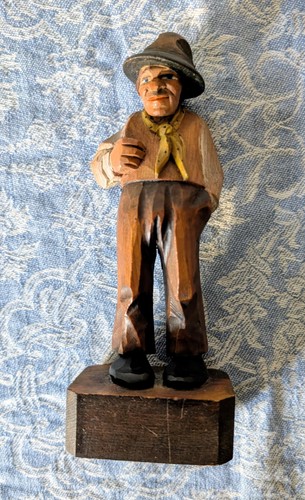 Holzfigur bergbäuerlein - holzfigur,