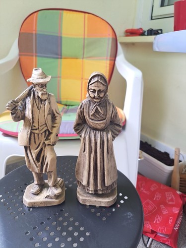 Vintage holzschnitzerei paar - vintage,