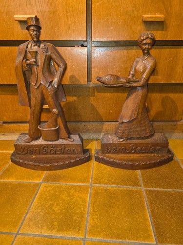 Antike alte holzfiguren den - 2,