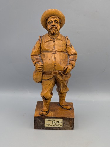Holzfigur bauer mallorca - holzfigur,