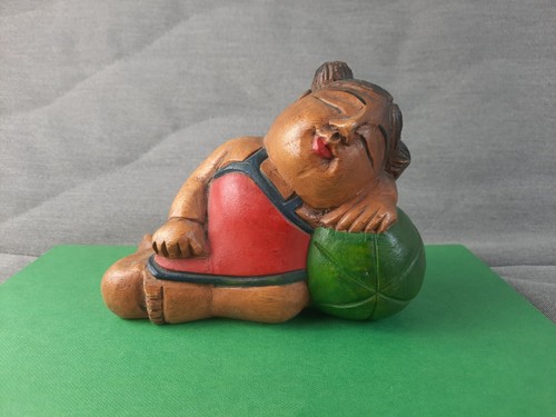 Asiatika holzfigur mädchen - asiatika, „mädchen