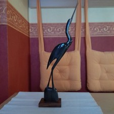 Handgeschnitzter Kranich