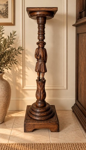 Antike bretonische geschnitzte
