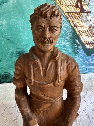 Holzfigur skulptur schmid - holzfigur,