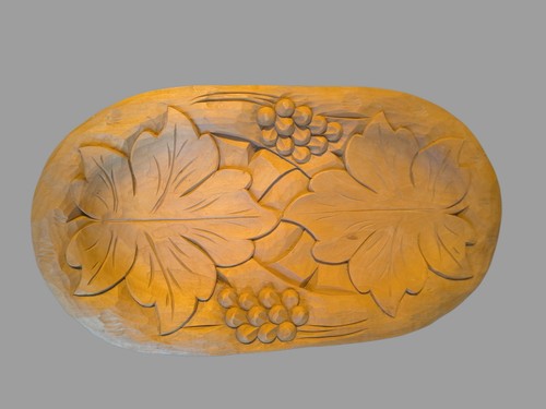 Vintage holzschale schnitzerei - holzschale,