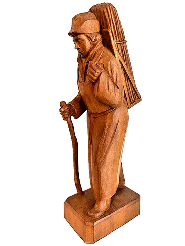 Holzschnitzfigur händler - holzschnitzfigur,